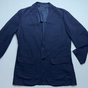 SID MASHBURN Hemp/Cotton Blazer Jacket Mens Size 44R US Made in Portugal 54R UK